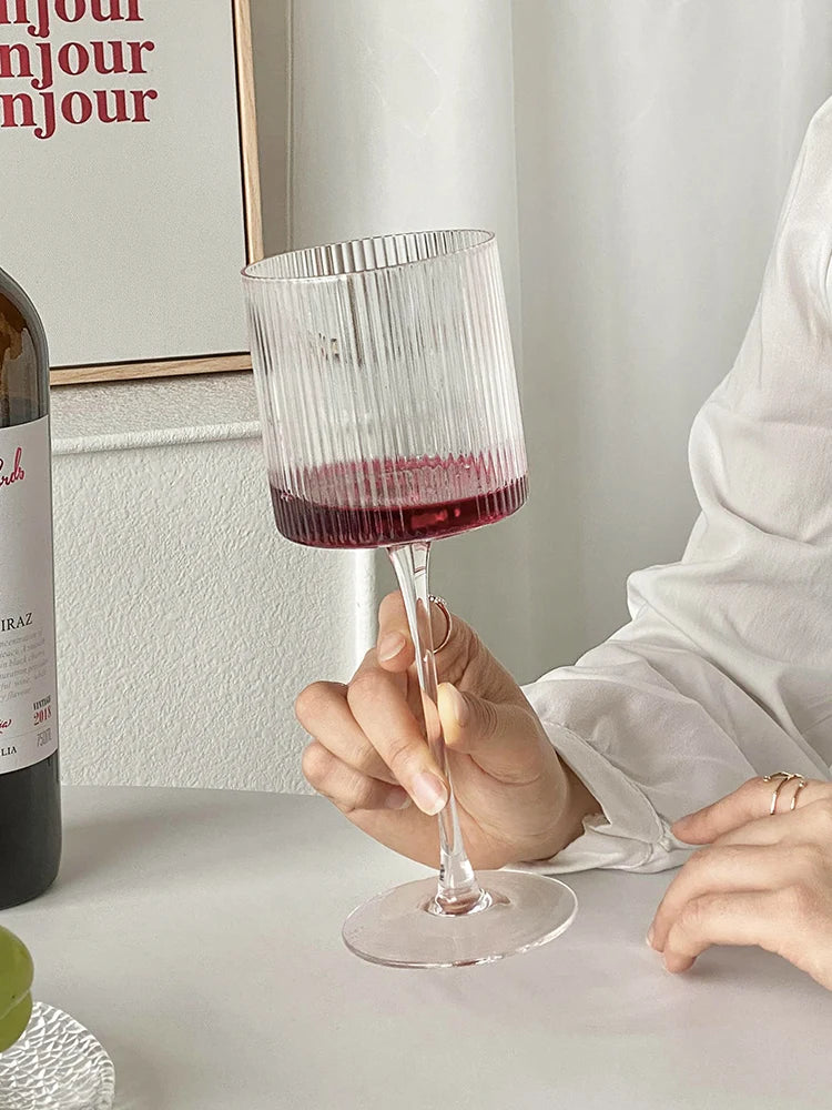 French Vertical White Wine Glasses