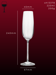 Diamond European Style Wine Glass