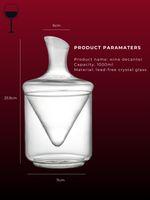 Ice Bucket Crystal Glass Decanter